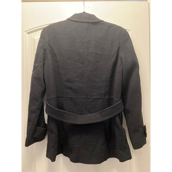 NWT Cold Water Creek Women’s Button‎ Front Textured Riding Jacket Size 12 Black - Picture 4 of 4